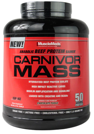 MuscleMeds Carnivor™ Mass Chocolate Fudge -- 5.7 lbs