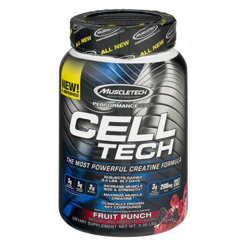 MuscleTech Cell-Tech Creatine Formula Fruit Punch -- 3 lbs